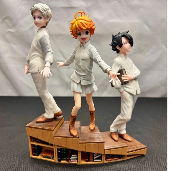Aniplex The Promised Neverland Norman, Emma, & Ray Stair Figure Set W/ Boxes - Picture 10 of 14